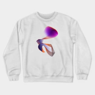 Geometric violet abstract lineart futuristic Crewneck Sweatshirt